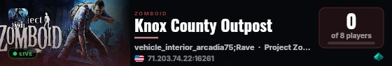 Knox County Outpost live status badge