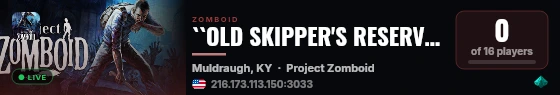 ``OLD SKIPPER'S RESERVE`` live status badge