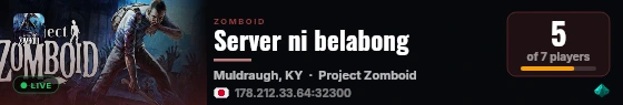 Server ni belabong live status badge