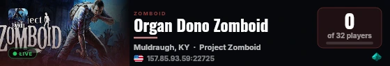 Organ Dono Zomboid live status badge