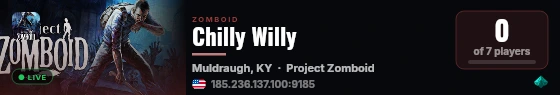Chilly Willy live status badge