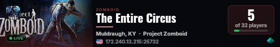 The Entire Circus live status badge