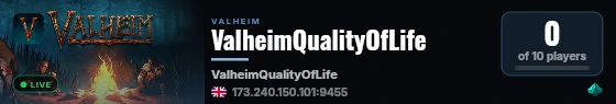 ValheimQualityOfLife live status badge