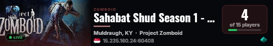 Sahabat Shud Season 1 - The Outbreak live status badge
