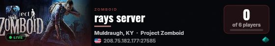 rays server live status badge