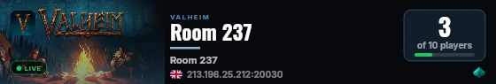 Room 237 live status badge
