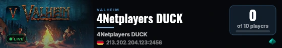 4Netplayers DUCK live status badge