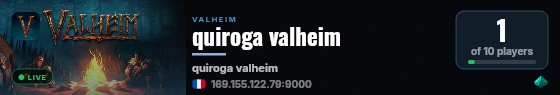quiroga valheim live status badge