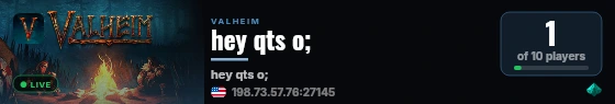 hey qts o; live status badge