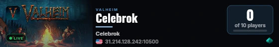 Celebrok live status badge