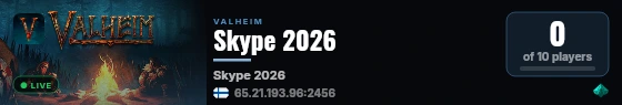 Skype 2026 live status badge