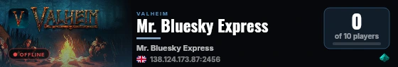 Mr. Bluesky Express live status badge