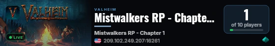 Mistwalkers RP - Chapter 1 live status badge