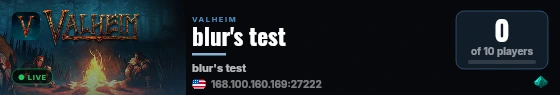 blur's test live status badge