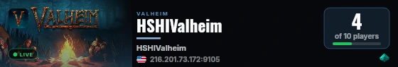 HSHIValheim live status badge