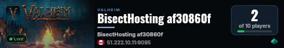 BisectHosting af30860f live status badge