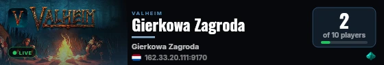 Gierkowa Zagroda live status badge