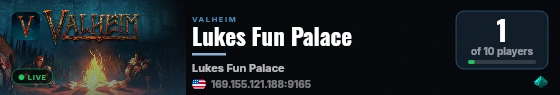 Lukes Fun Palace live status badge