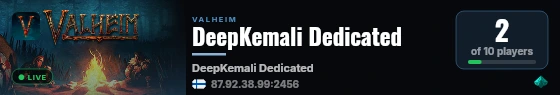 DeepKemali Dedicated live status badge