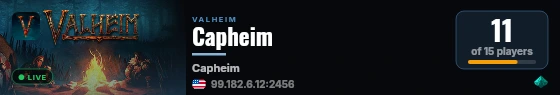 Capheim live status badge