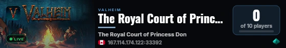 The Royal Court of Princess Donut live status badge