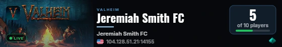 Jeremiah Smith FC live status badge