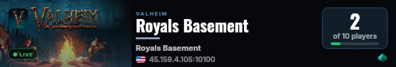 Royals Basement live status badge