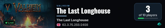 The Last Longhouse live status badge