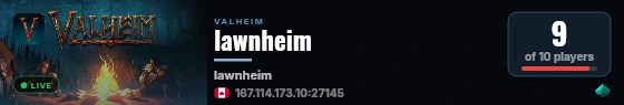 lawnheim live status badge