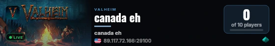 canada eh live status badge