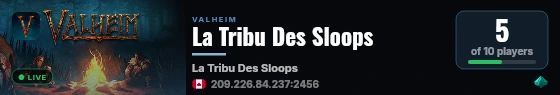 La Tribu Des Sloops live status badge