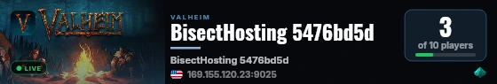 BisectHosting 5476bd5d live status badge