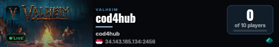 cod4hub live status badge