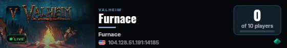 Furnace live status badge