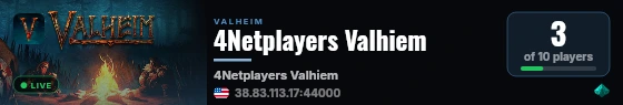 4Netplayers Valhiem live status badge