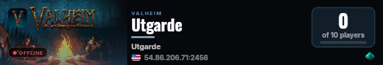 Utgarde live status badge