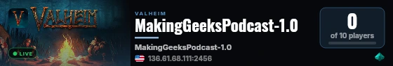 MakingGeeksPodcast-1.0 live status badge