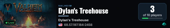 Dylan's Treehouse live status badge
