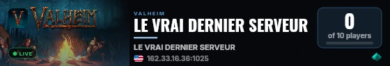 LE VRAI DERNIER SERVEUR live status badge