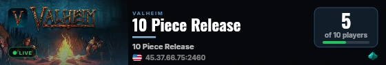 10 Piece Release live status badge