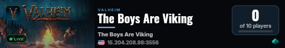 The Boys Are Viking live status badge