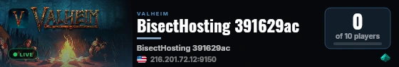 BisectHosting 391629ac live status badge