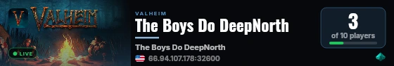The Boys Do DeepNorth live status badge