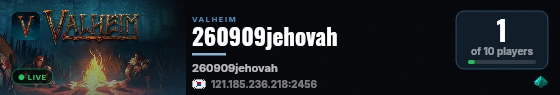 260909jehovah live status badge