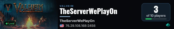 TheServerWePlayOn live status badge