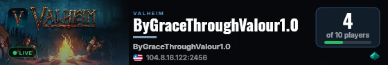 ByGraceThroughValour1.0 live status badge