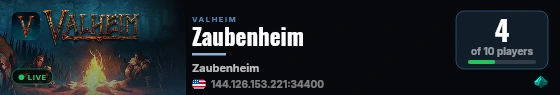 Zaubenheim live status badge