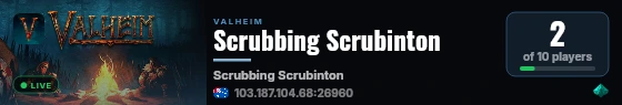 Scrubbing Scrubinton live status badge