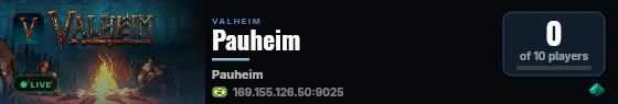 Pauheim live status badge