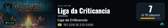 Liga da Criticancia live status badge